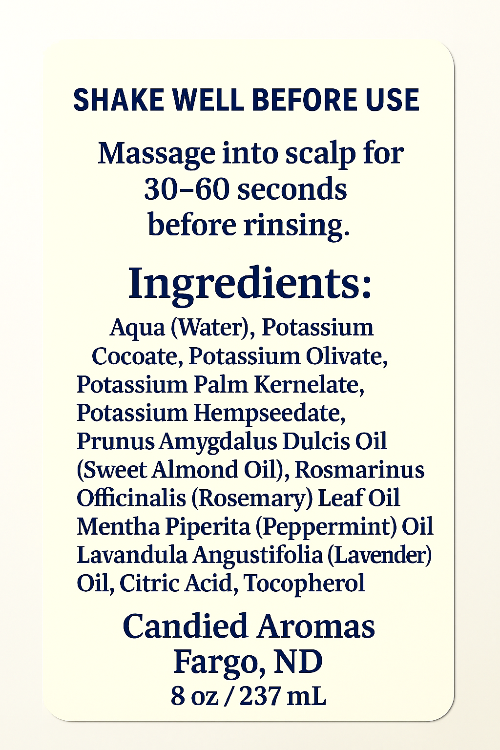 Rosemary Shampoo